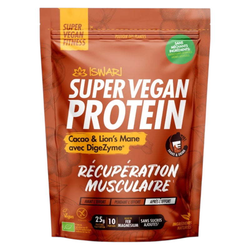 Iswari - Veganes Proteinpulver Kakao Igelstachelbart BIO 400g