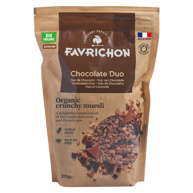 Favrichon - Bio-Knuspermüsli mit zwei Schokoladenstückchen 375g