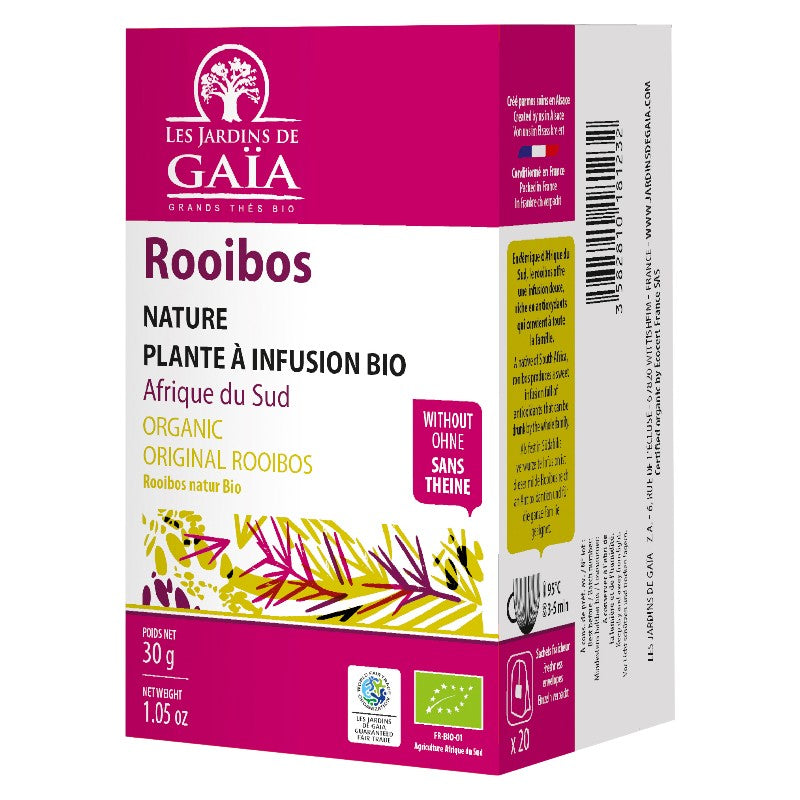 Les Jardins de Gaïa - Rooibos nature BIO 20 sachets
