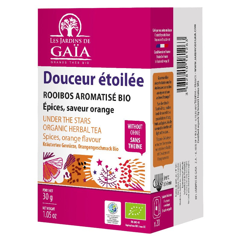 Les Jardins de Gaïa - Douceur étoilée rooibos épices & orange BIO 20 sachets