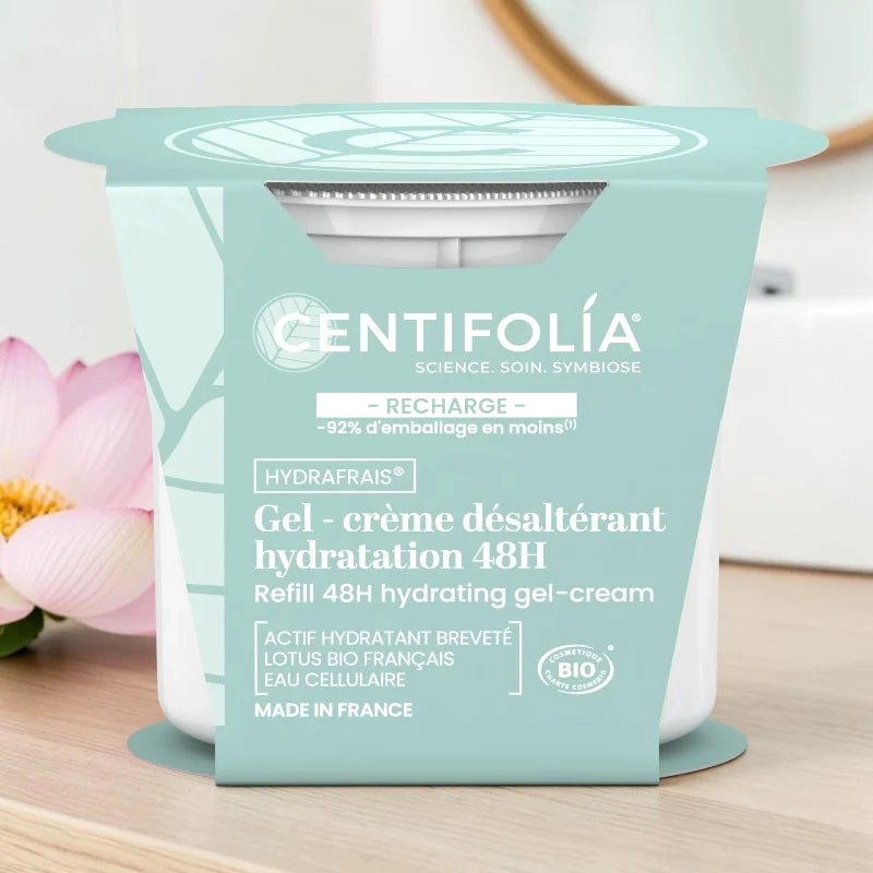 Centifolia - Recharge gel-crème désaltérant lotus & menthe BIO