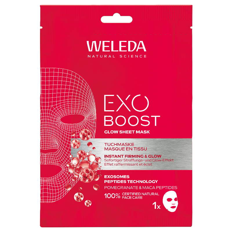 Masque visage en tissu grenade & peptides BIO