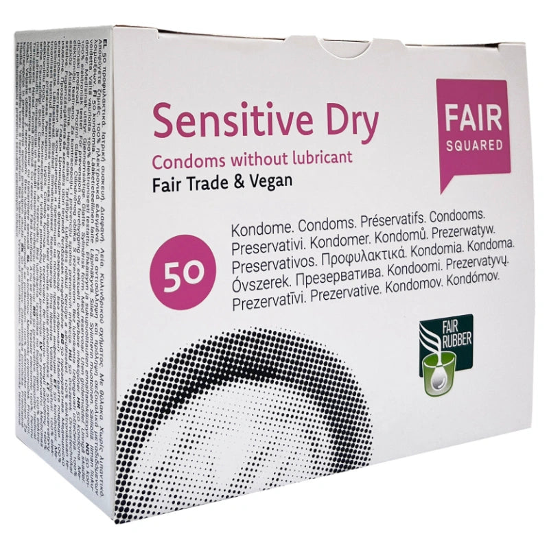 Fair Squared - Kondome Sensitive Dry ohne Gleitfilm - Packung 50 Stück