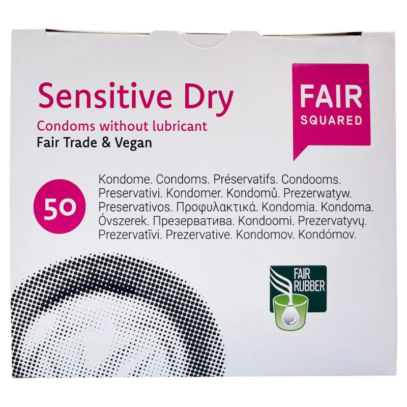 Fair Squared - Kondome Sensitive Dry ohne Gleitfilm - Packung 50 Stück