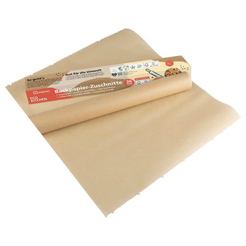 Ungebleichtes Pergamentpapier - 30 Blatt - Memo