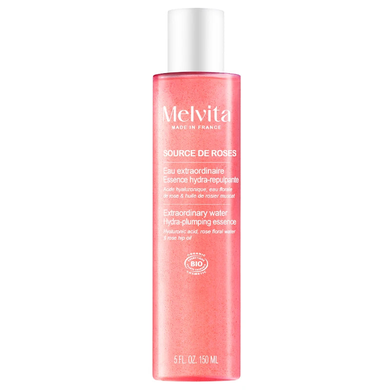 Melvita - Eau extraordinaire Essence hydra-repulpante BIO - Source de Roses 150ml