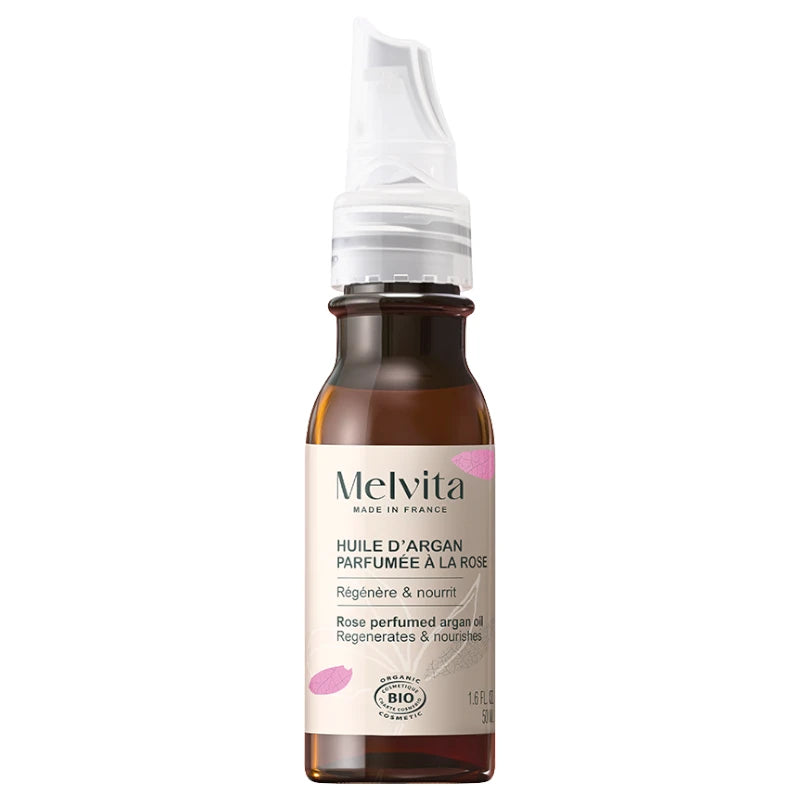Melvita - Huile d'argan parfumée à l'huile essentielle de rose BIO 50ml