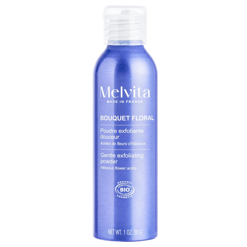 Melvita - Poudre exfoliante douceur thé vert BIO - Bouquet Floral 30g