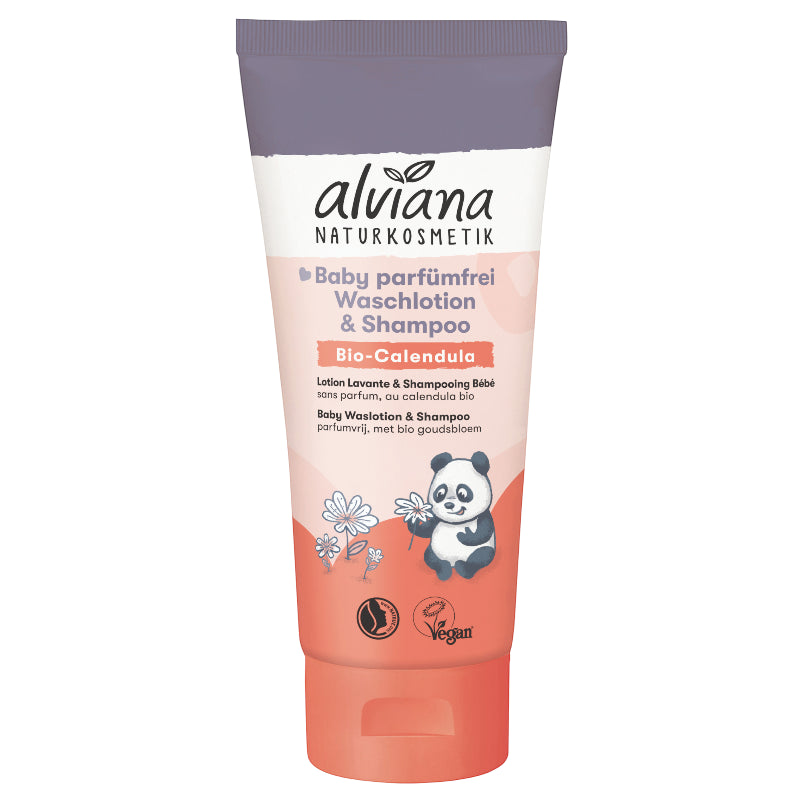 Alviana - Lotion lavante & shampooing bébé calendula 200ml