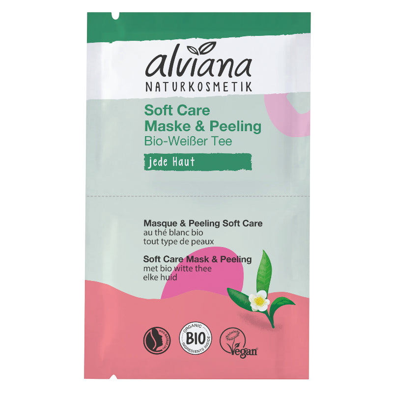Alviana - Maske & Peeling Soft Care Weißer Tee BIO 15ml