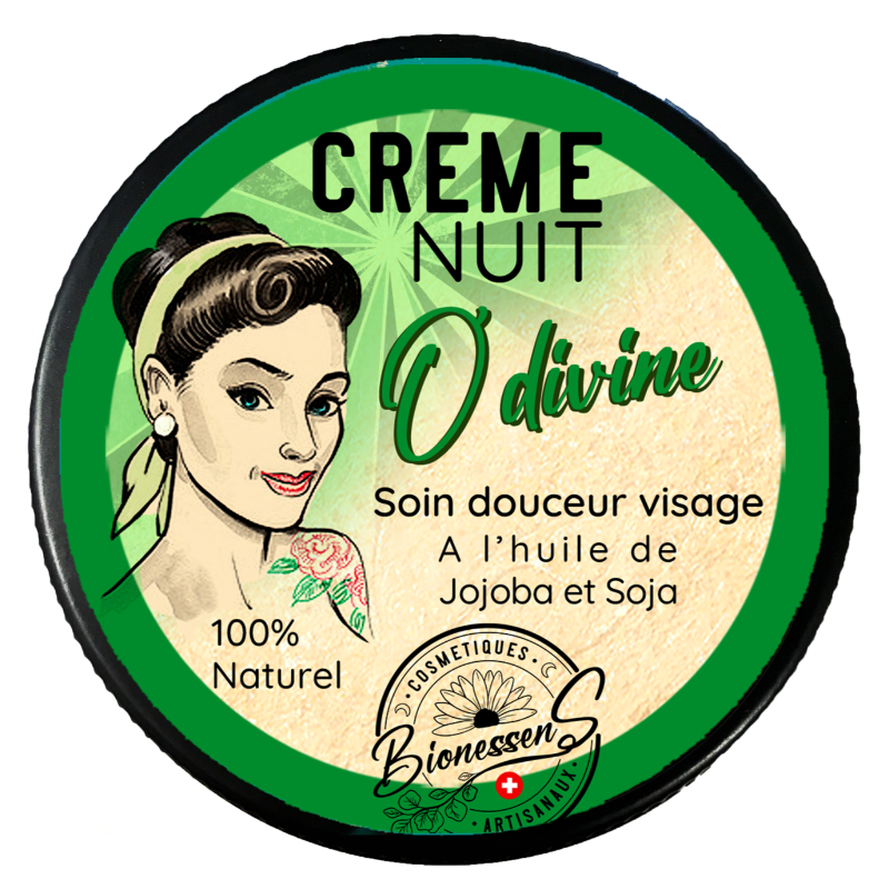 Bionessens - Crème nuit & contour des yeux O'Divine jojoba 30ml