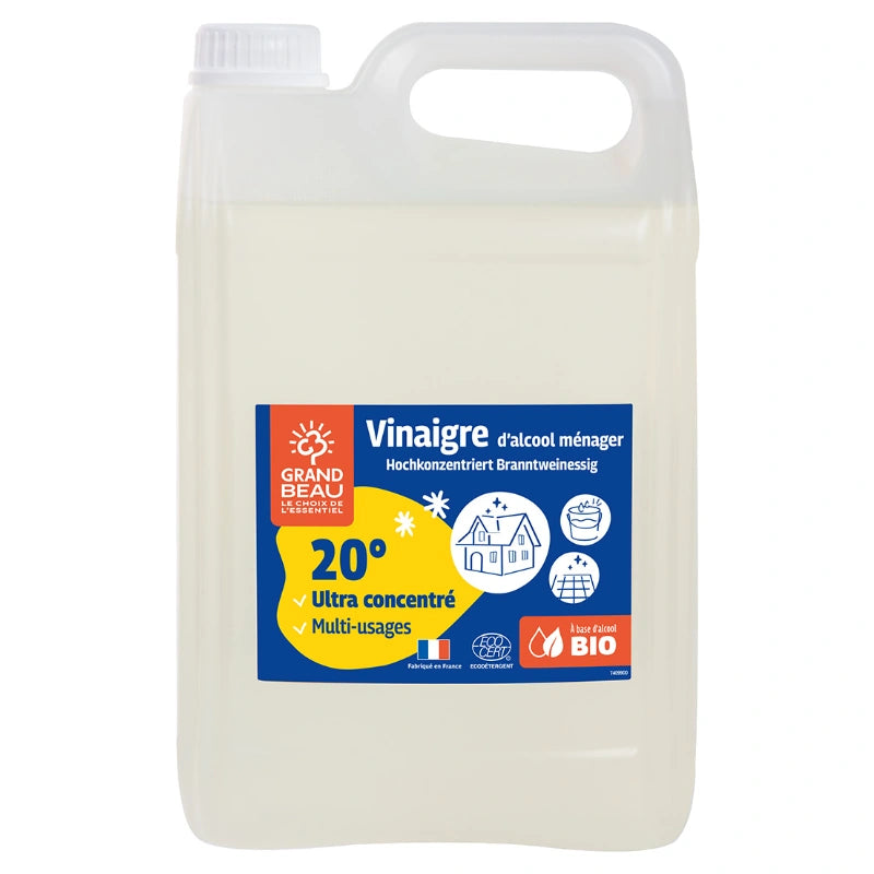 Grand Beau - Vinaigre d'alcool bio 20° 5l