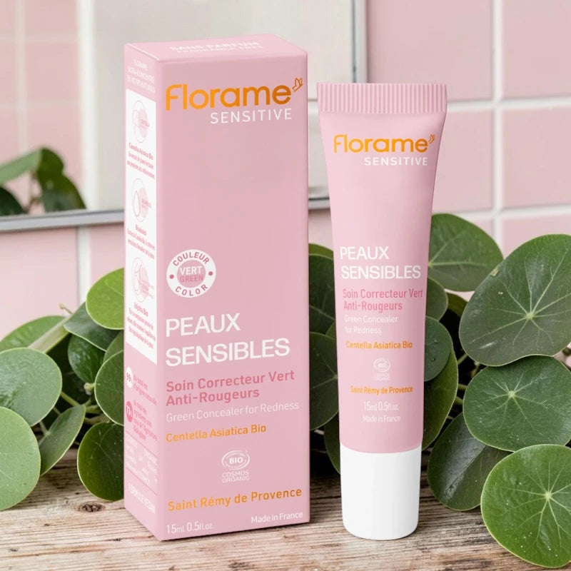 Florame - Soin correcteur vert anti-rougeurs centella asiatica BIO 15ml