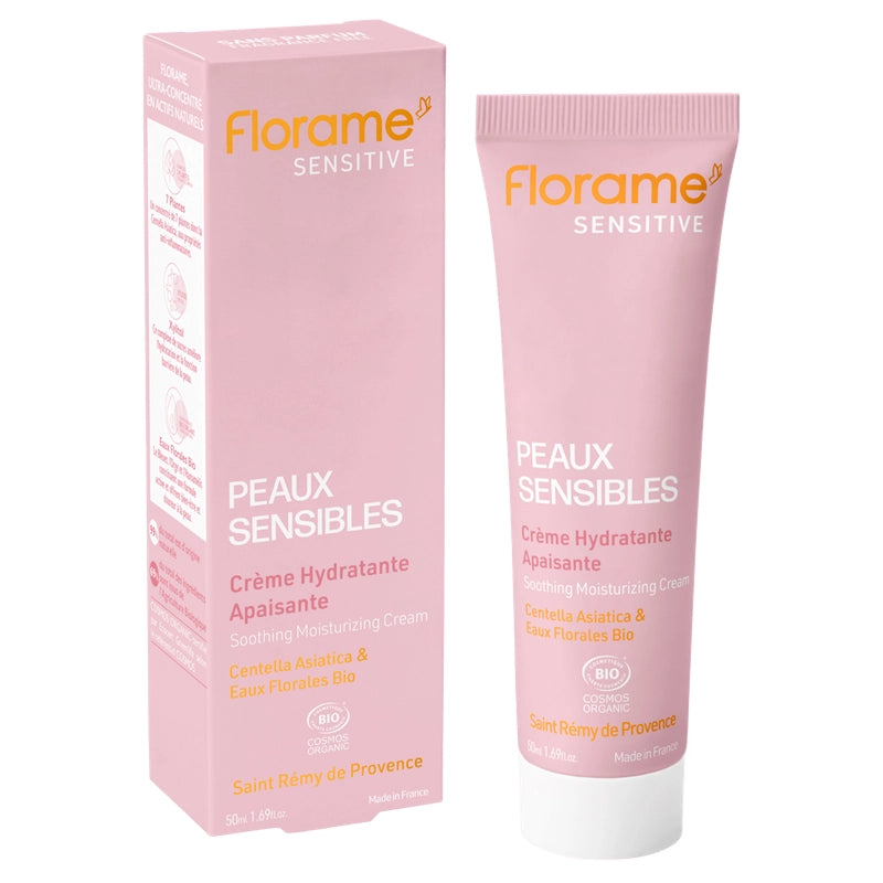 Florame - Crème hydratante apaisante centella asiatica BIO 50ml