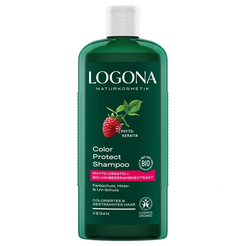 Logona - Shampooing couleur framboise & phyto-kératine BIO 250ml