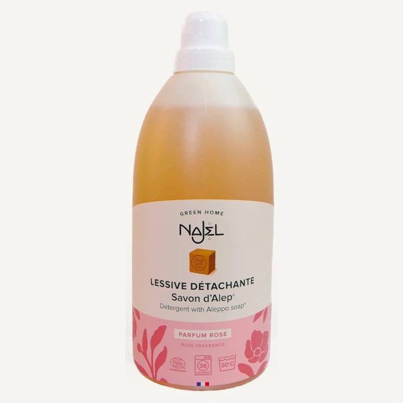 Lessive au savon d'Alep parfum rose 2l - Najel