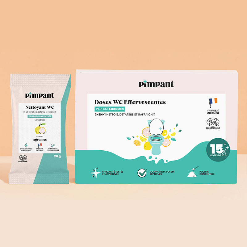 Nettoyant WC poudre à diluer agrumes