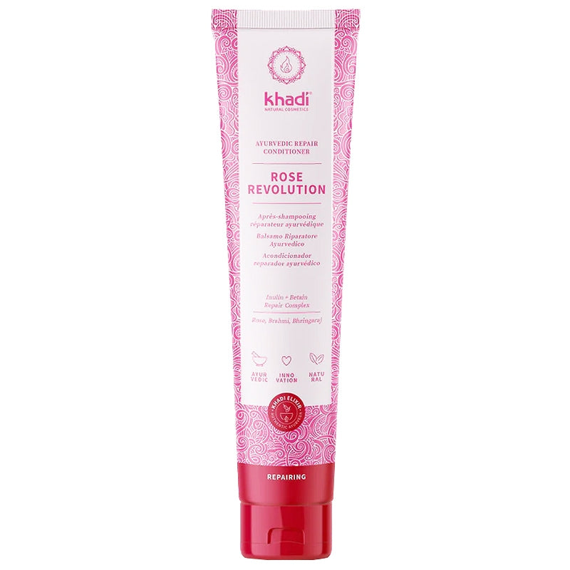 Khadi - Après-shampooing réparateur ayurvédique rose 200ml