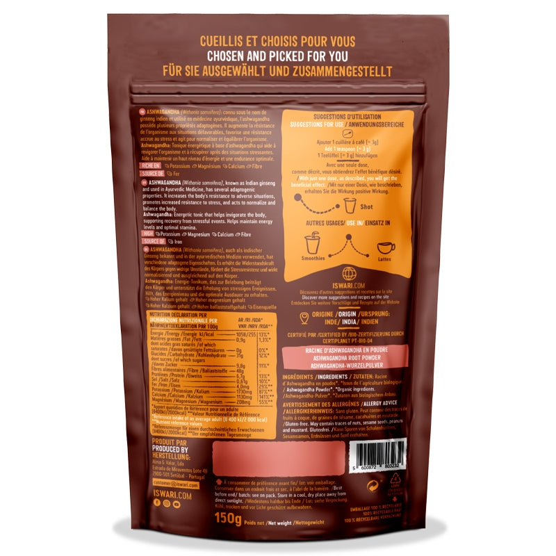 Iswari - Ashwagandha en poudre bio 150g