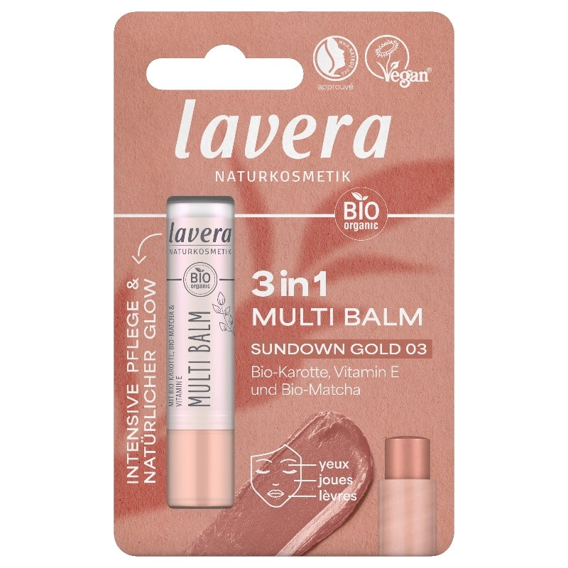 Lavera - Lippenbalsam 3-in-1 Sundown Gold BIO 4,9g
