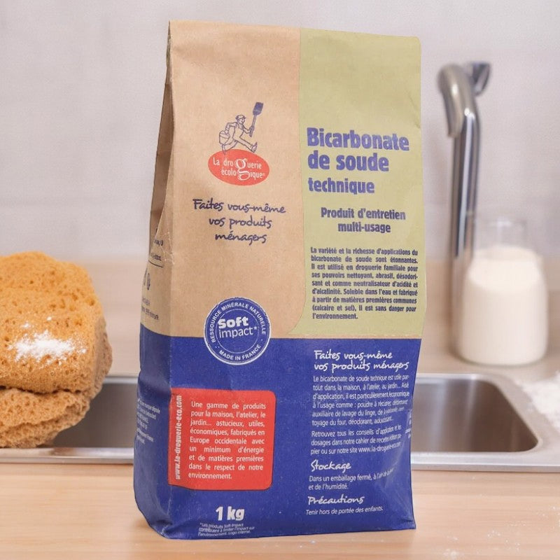 La Droguerie Écologique - Bicarbonate de soude technique 1kg
