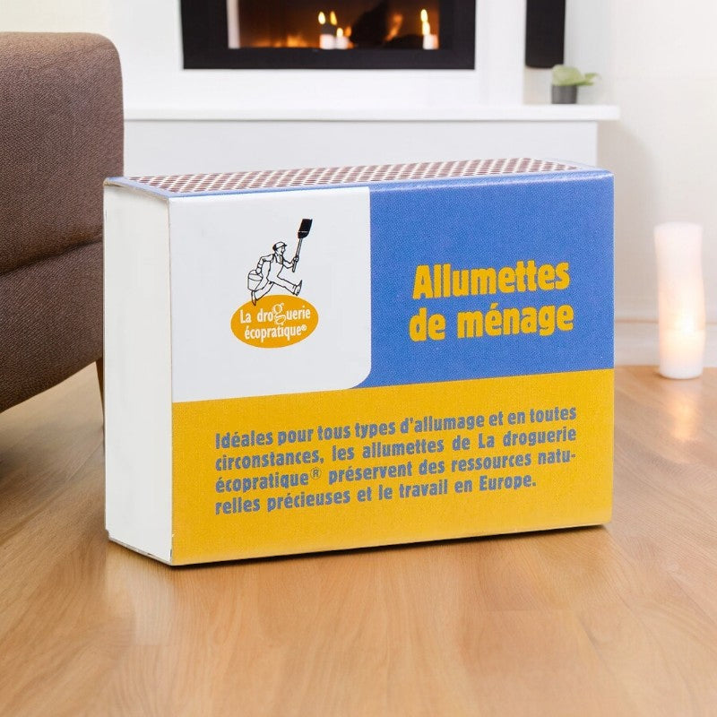 La Droguerie Écologique - Boîtes 100 allumettes écologiques 4 pièces
