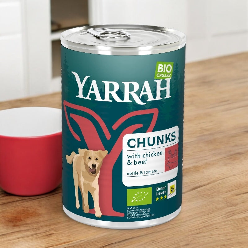 Bio-Rindfleisch-Leckerli für Hunde mit Brennnessel und Tomate - 820 g - Yarrah