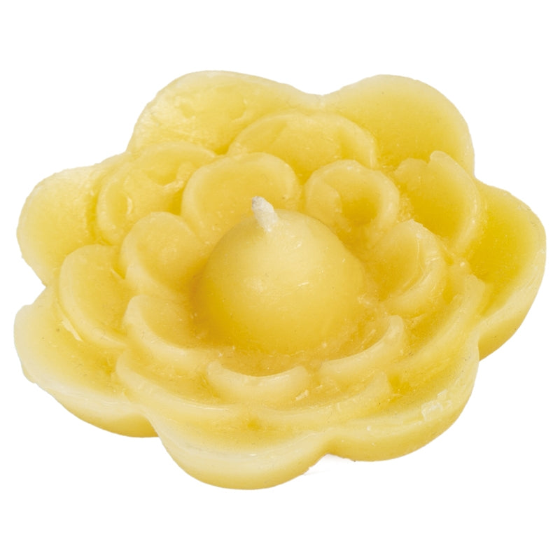 Blue - Bougie fleur en cire d'abeille BIO 5,5 cm