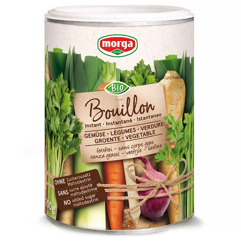 Morga - Bouillon de légumes sans corps gras & sans sucre ajouté BIO 250g