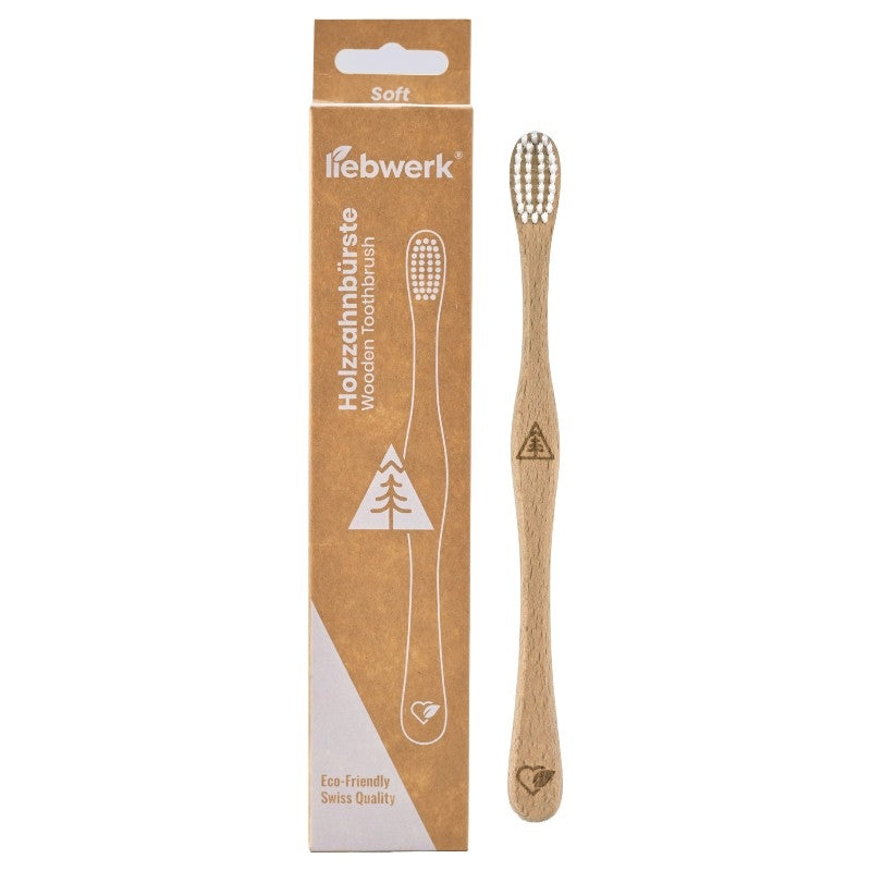 Liebwerk - Brosse à dents en bois "conifère nordique" Soft Nylon