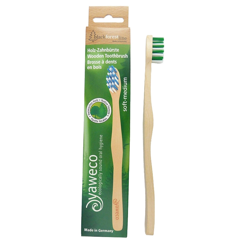 Yaweco - Brosse à dents en bois SoftMedium Nylon 1 pièce