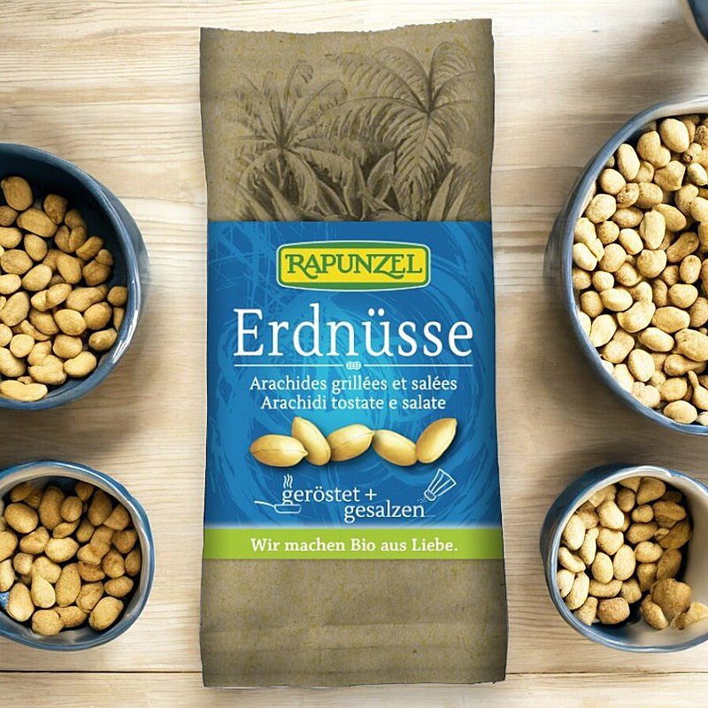 Bio-Erdnüsse, geröstet und gesalzen - 75 g - Rapunzel