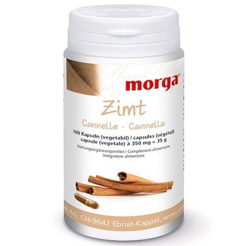 Zimt - 100 Kapseln - 350 mg - Morga