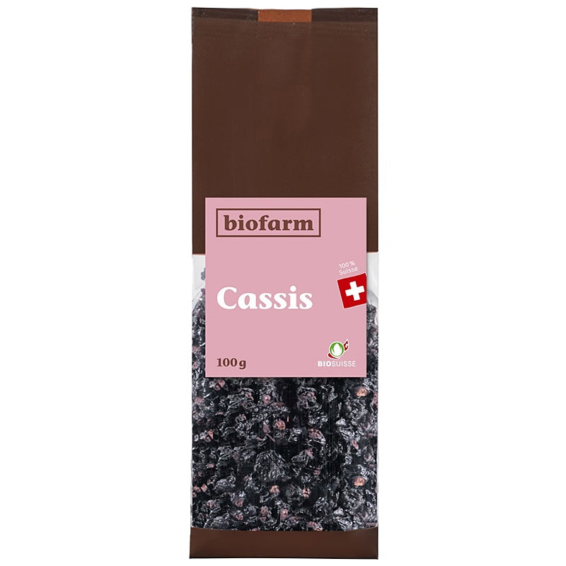 Biofarm - Bio-getrocknete schwarze Johannisbeeren aus der Schweiz 100g