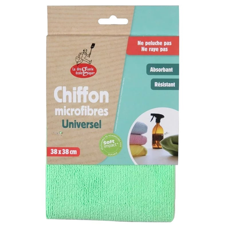 La Droguerie Écologique - Chiffon vert en microfibres universel