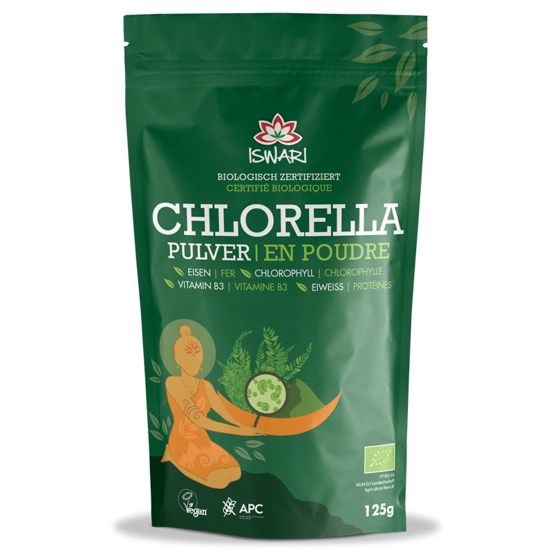 Iswari - Chlorella en poudre bio 125g