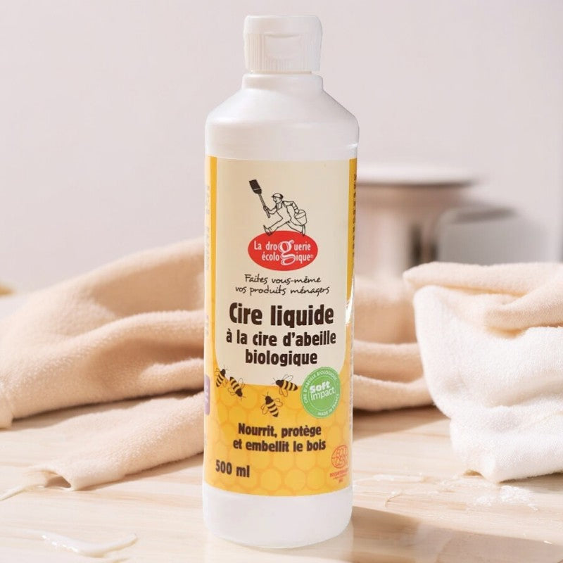 La Droguerie Écologique - Cire liquide à la cire d'abeille BIO 500ml