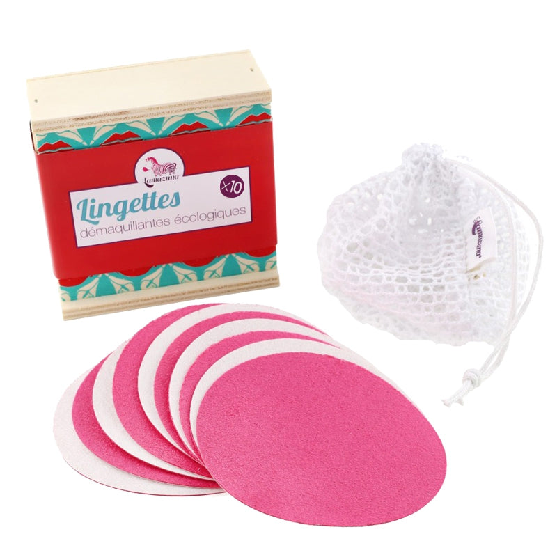 Lamazuna - Coffret de 10 lingettes démaquillantes lavables