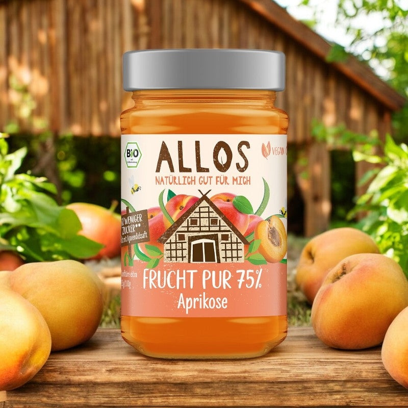 Allos - Confiture d'abricots BIO 250g