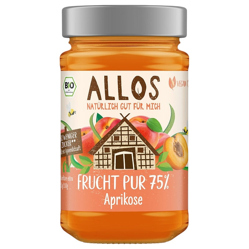 Allos - Confiture d'abricots BIO 250g