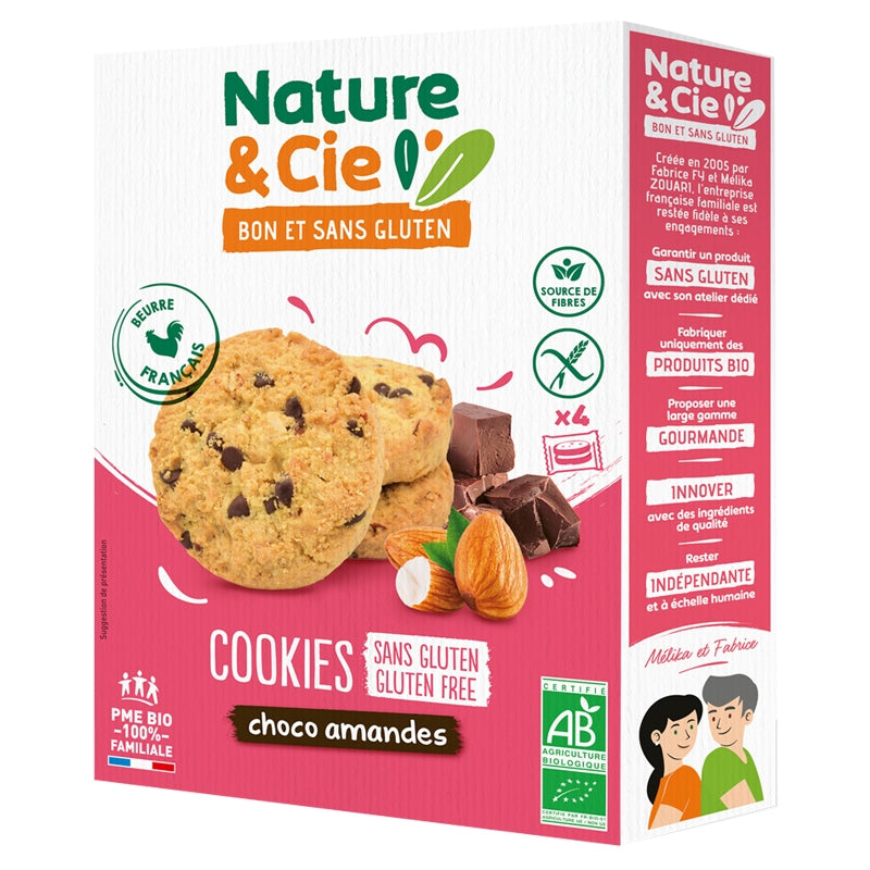 Nature & Cie - Cookies au chocolat & amandes BIO 135g