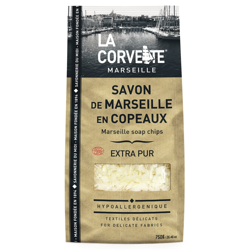 La Corvette - Copeaux de savon de Marseille blanc 750g