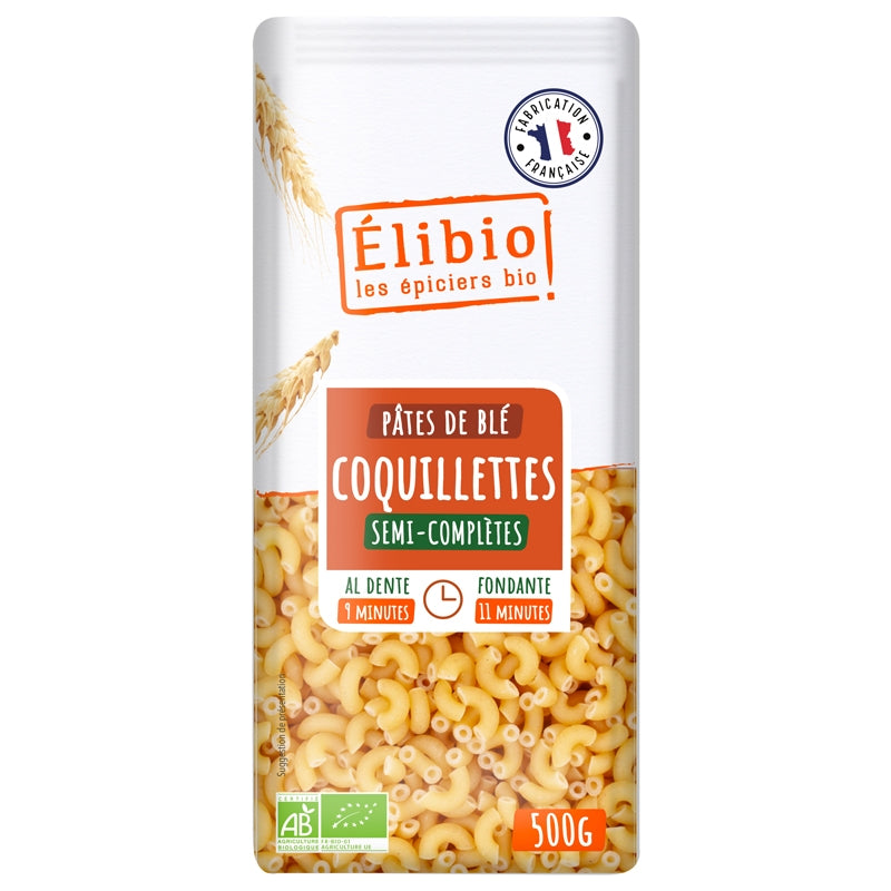Elibio - Bio-Halbvollkorn-Nudeln (Muschelnudeln) 500g