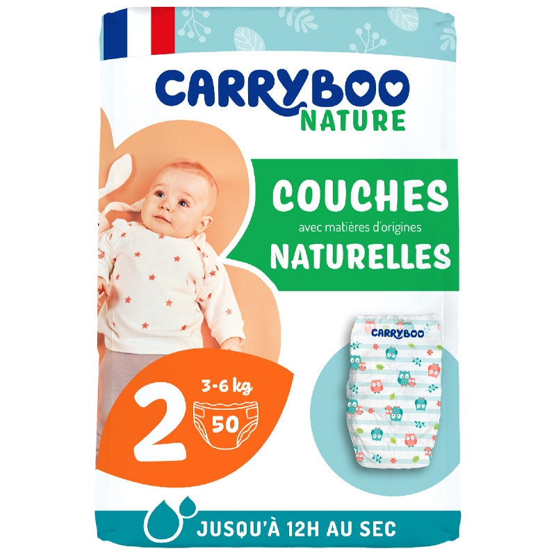 Carryboo - Windeln Größe 2 - 3-6kg - 50 Stück