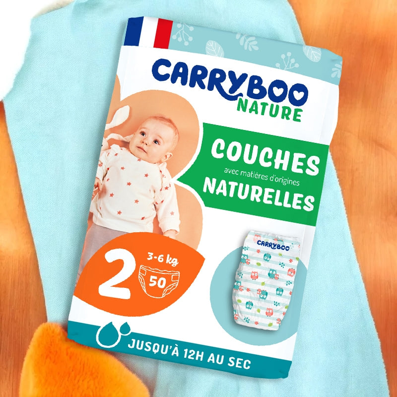 Carryboo - Windeln Größe 2 - 3-6kg - 50 Stück