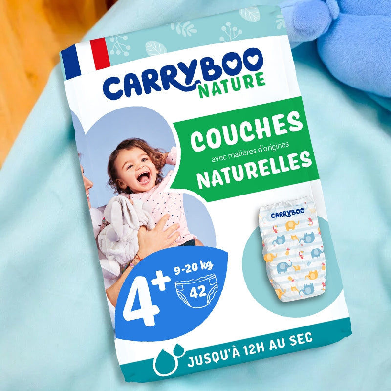 Carryboo - Windeln Größe 4+ - 9-20kg - 42 Stück