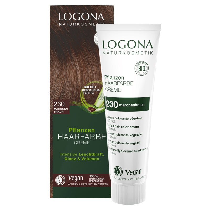 Logona - Crème colorante végétale BIO 230 brun marron 150ml