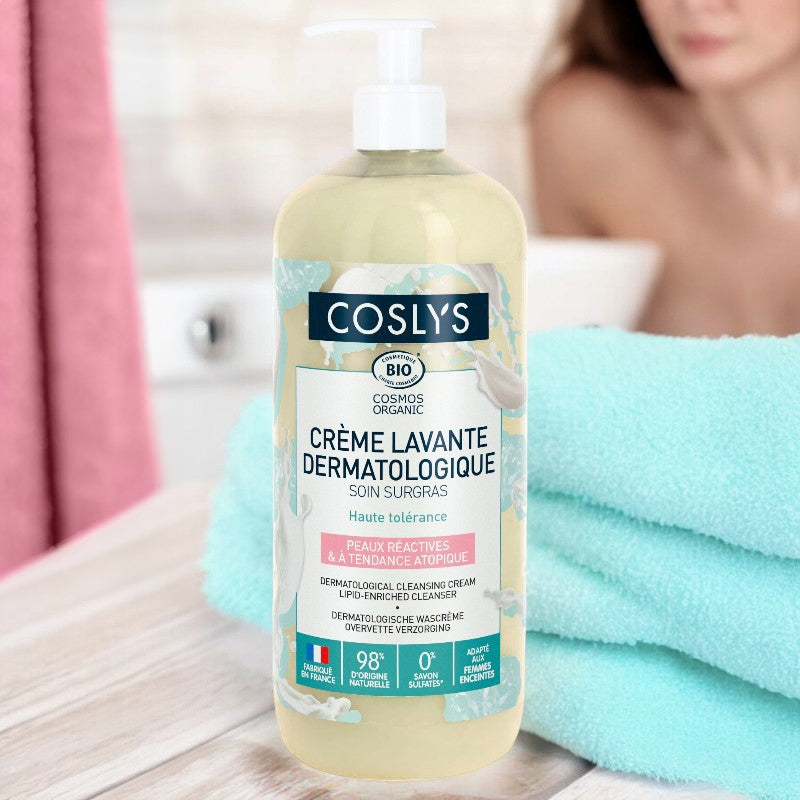 Coslys - Crème lavante dermatologique BIO amande 1l