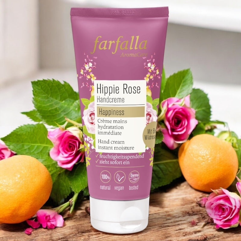 Farfalla - Handcreme Rose, Iris, Vanille & Orange BIO 50ml