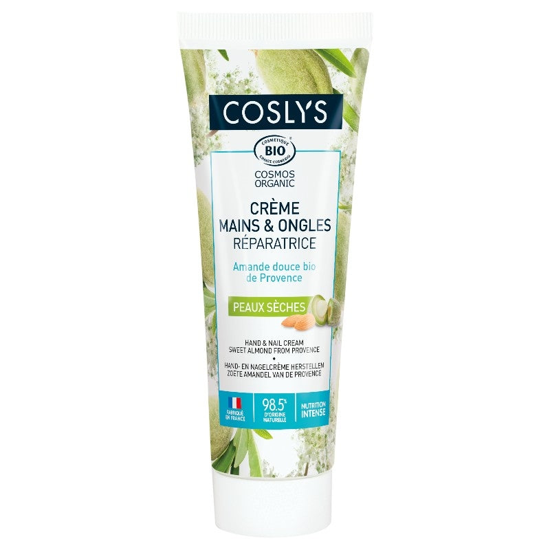 Coslys - Crème mains & ongles réparatrice BIO amande douce 50ml